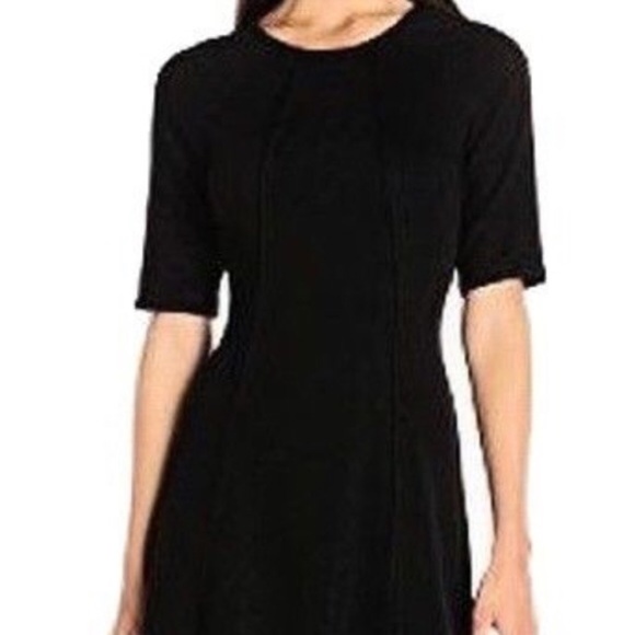 Tommy Hilfiger Shimmer Black Fit and Flare Dress - Picture 8 of 9